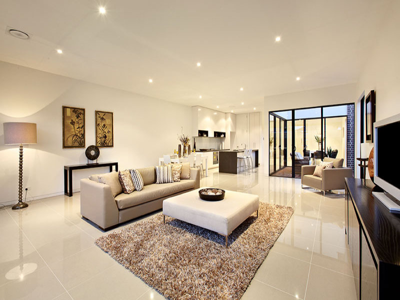 beige tiles living room