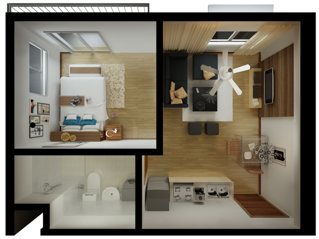 15 Smart Studio Apartment Floor Plans - Page 3 of 3