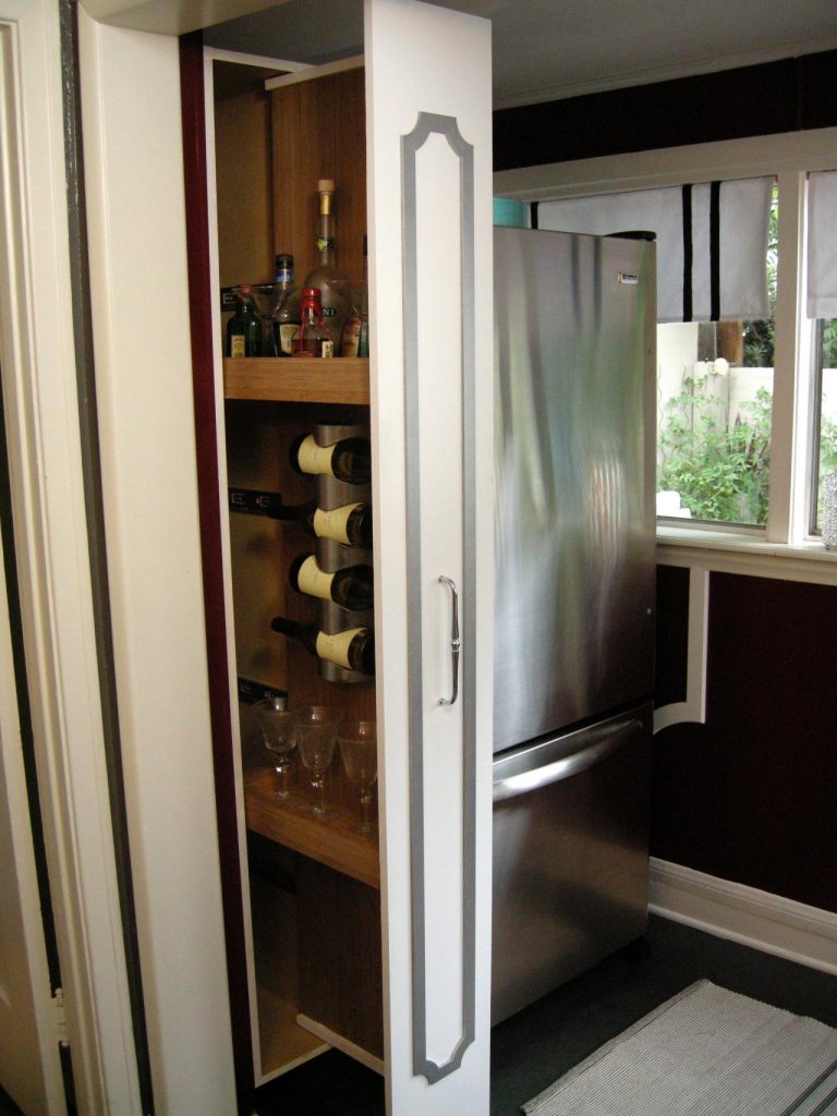 vertical cabinet pull kitchen drawers build open cabinets narrow diy tall hgtv storage fridge closet rack pantry doors door thin