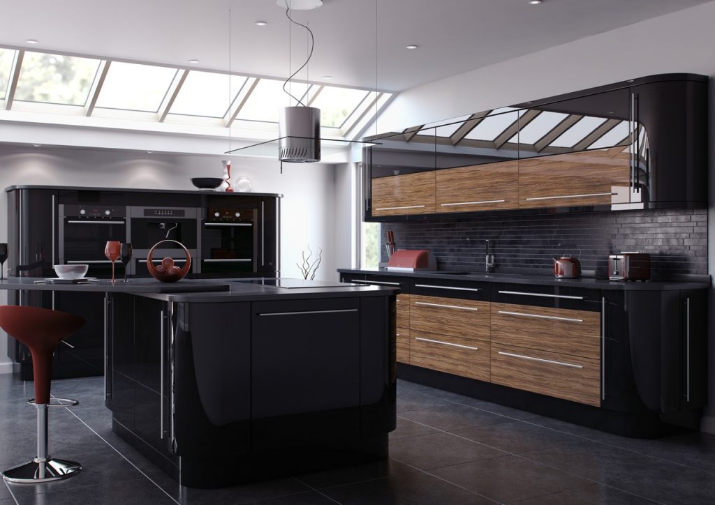 Ultra Modern And Sleek Black And Wood Kitchens Page 3 of 3