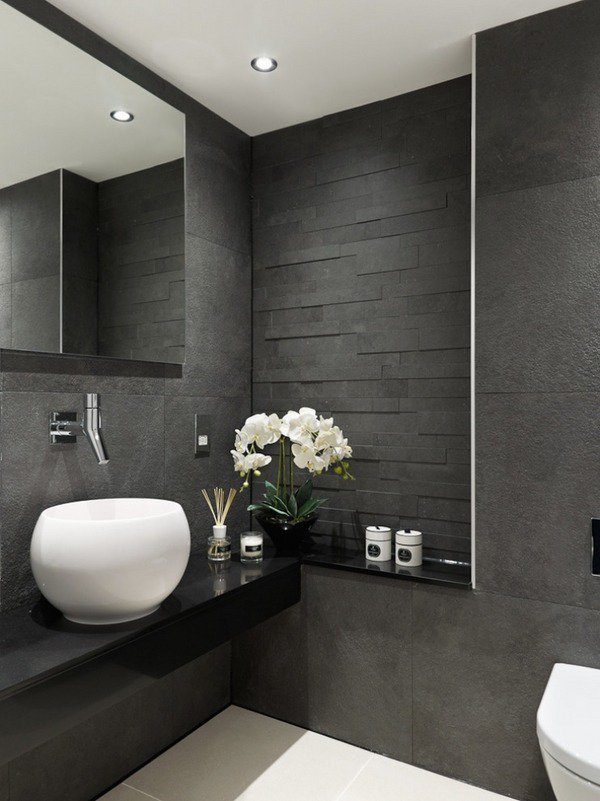 modern-bathroom-designs-gray-tiles-black-vanit