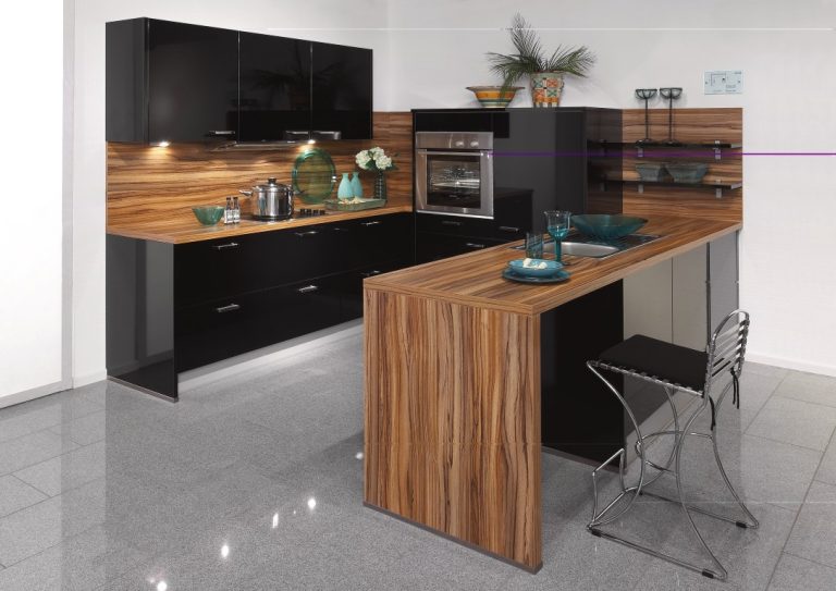 Ultra Modern And Sleek Black And Wood Kitchens Page 2 of 3