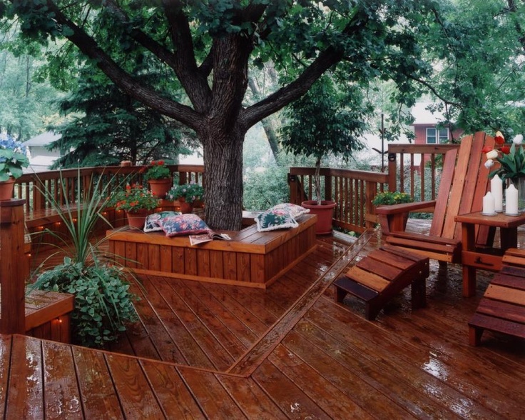 How To Build A Bench Around The Tree In Your Yard - Page 2 ...