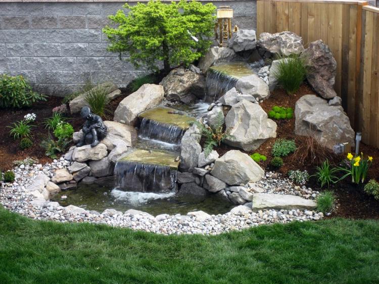 16 mesmerizing backyard waterfalls you must see today Bassin décor Jardin