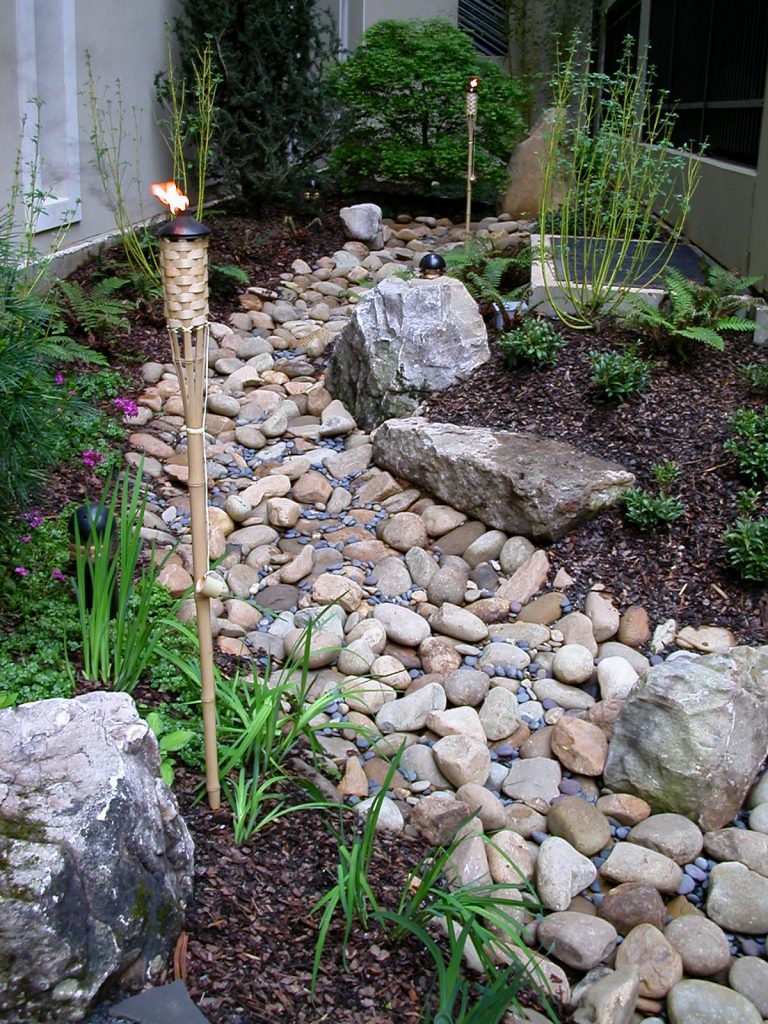 dry creek landscaping stunning must bed source