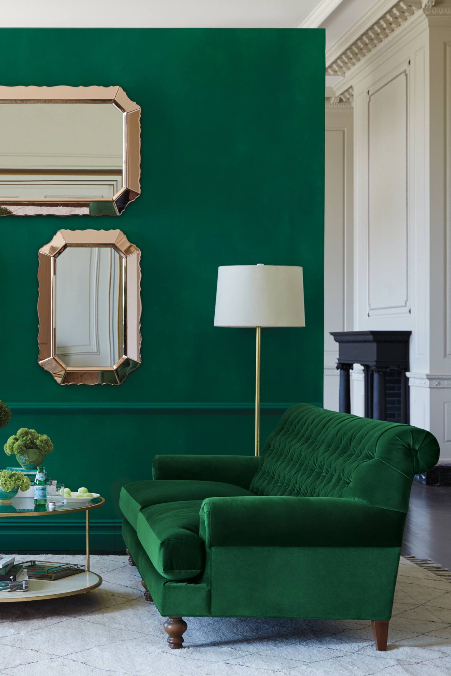jewel tone interiors implement trend right way source