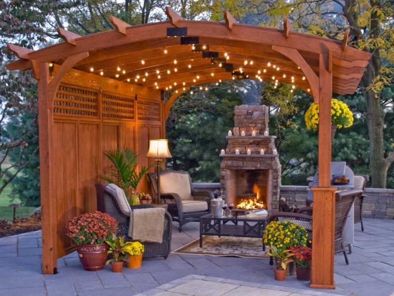 Pergola String Lights Set A Romantic Mood In Your Backyard