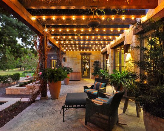 Pergola String Lights Set A Romantic Mood In Your Backyard