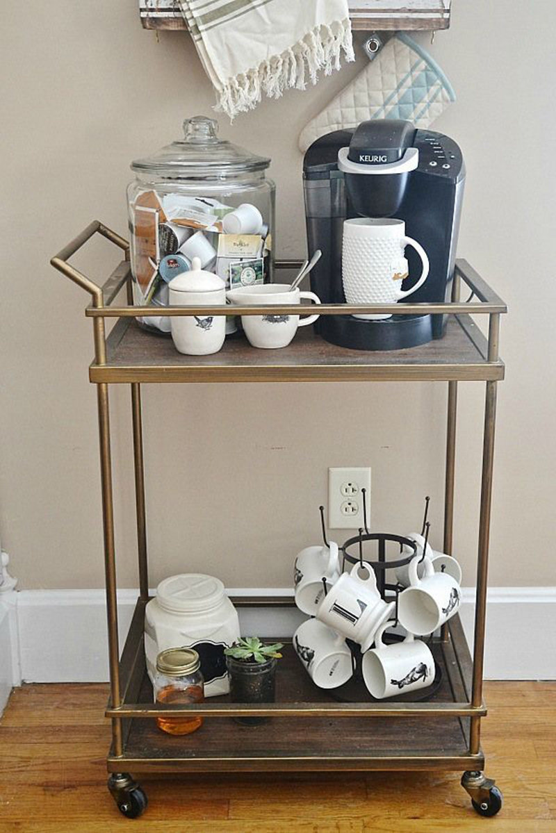 diy-coffee-bar-made-with-carts-for-wishing-a-warm-welcome