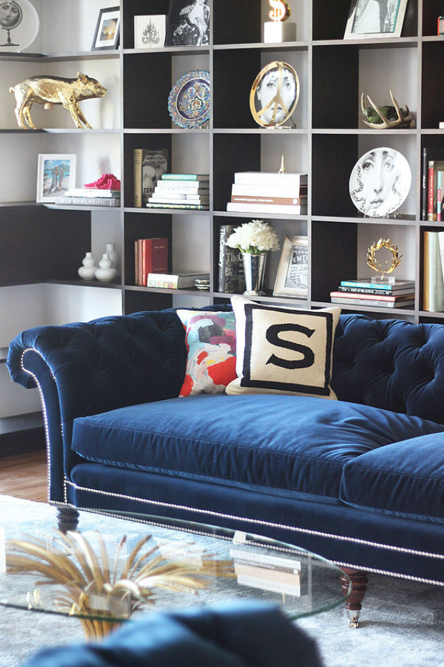 Blue Velvet Sofa Ideas For Creating A Royal Living Room - Page 3 of 3