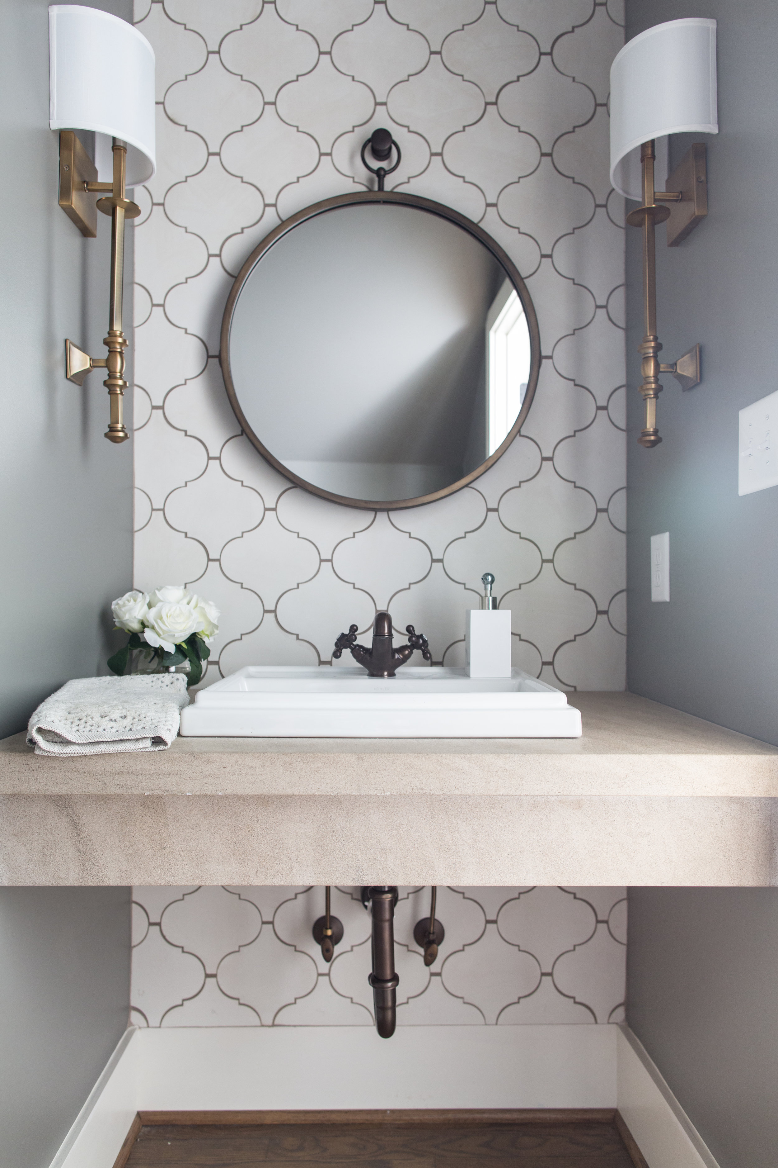 Unique Elegant Wallpaper For Powder Room for Small Space