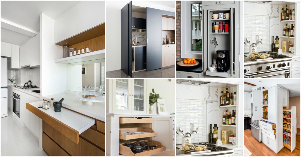 clever kitchen designs that will save you some precious space