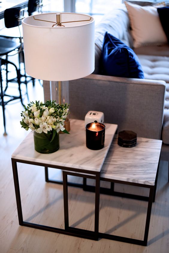 26+ living room round glass coffee table Brass peacock end table