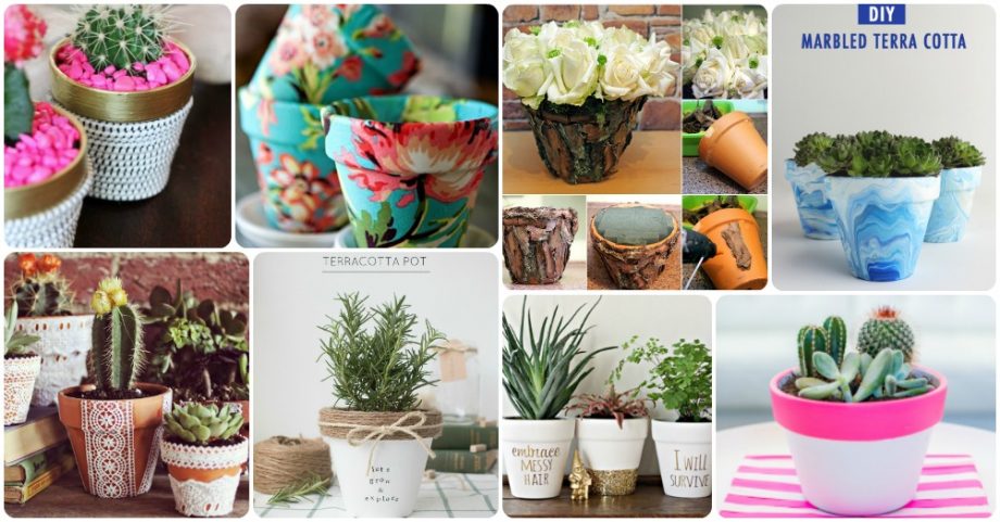 How To Decorate Your Plain Clay Pot In Amazing Ways