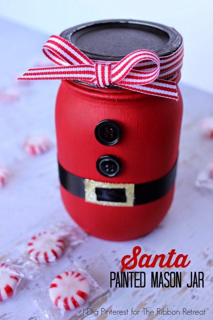 santa-painted-mason-jar-1-740x1110