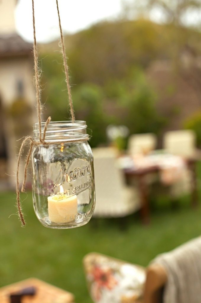 diy-rustic-hanging-mason-jar-candles-ideas-for-wedding-outdoor-ornaments-wedding-decor-f89437