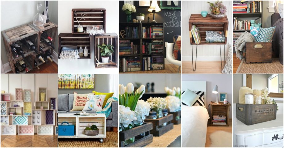 Inspirational DIY Wooden Crates Crafts That You Have To See