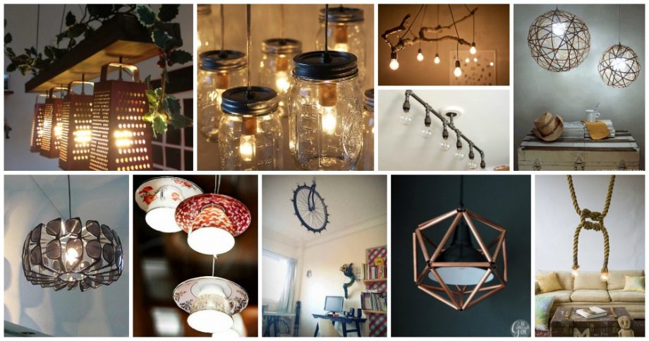 How To Make Great DIY Light Fixtures By Repurposing Old Items