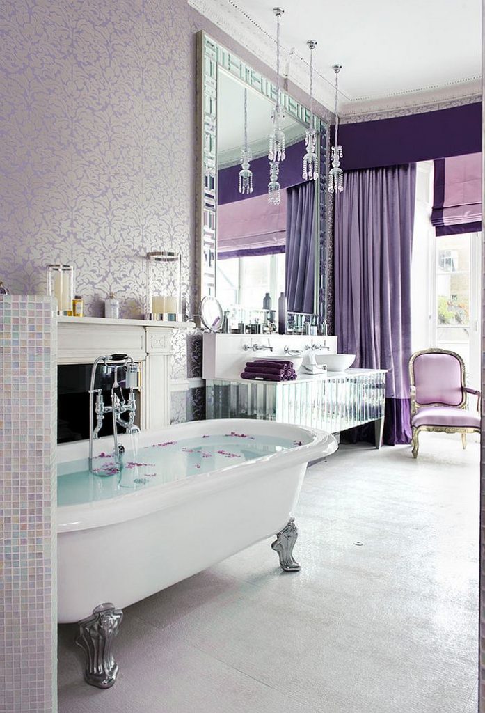 purple interiors 