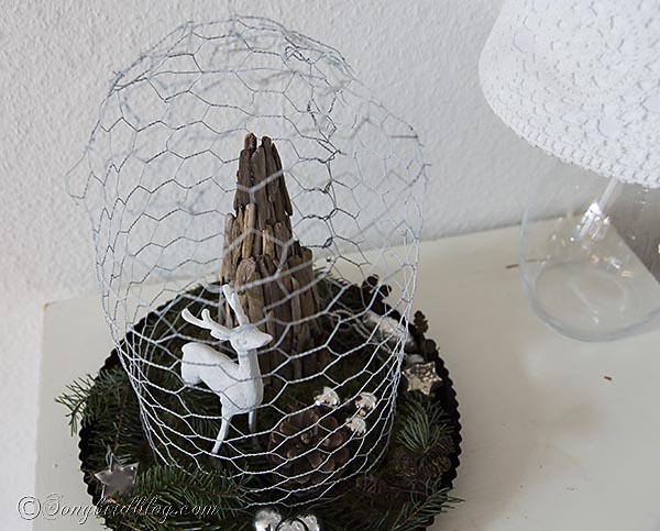 A Deer Under A Cloche A Rustic Christmas Decoration - Best Template Collection