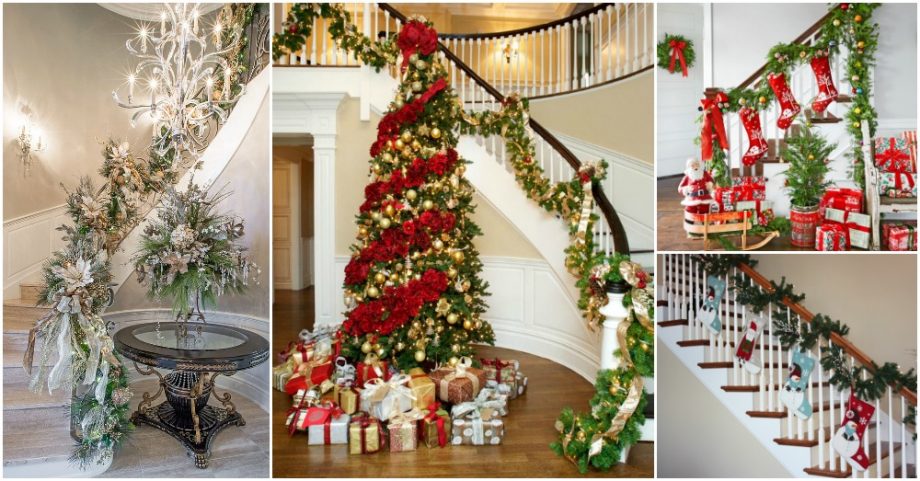 Wonderful Christmas Staircase Decorations You Need To See