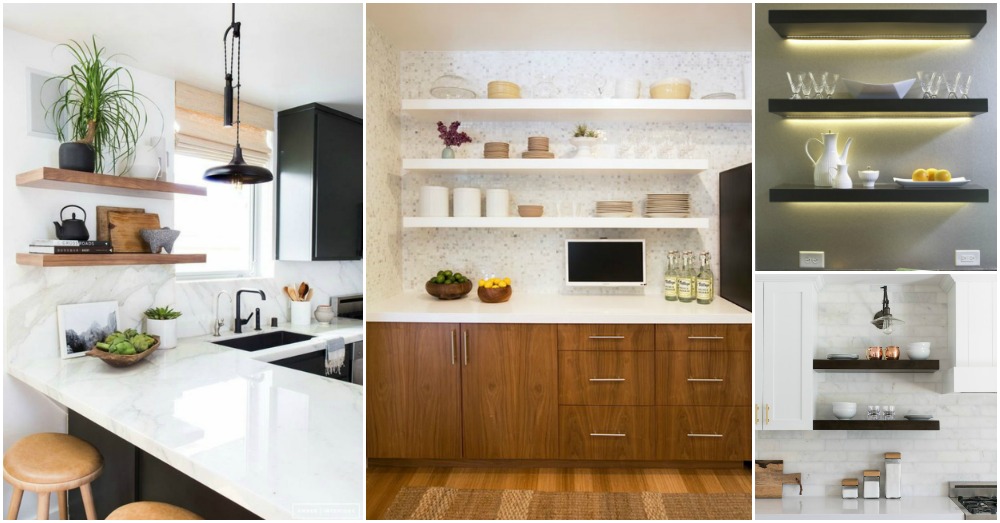Maximize Your Kitchen Space with Floating Shelves