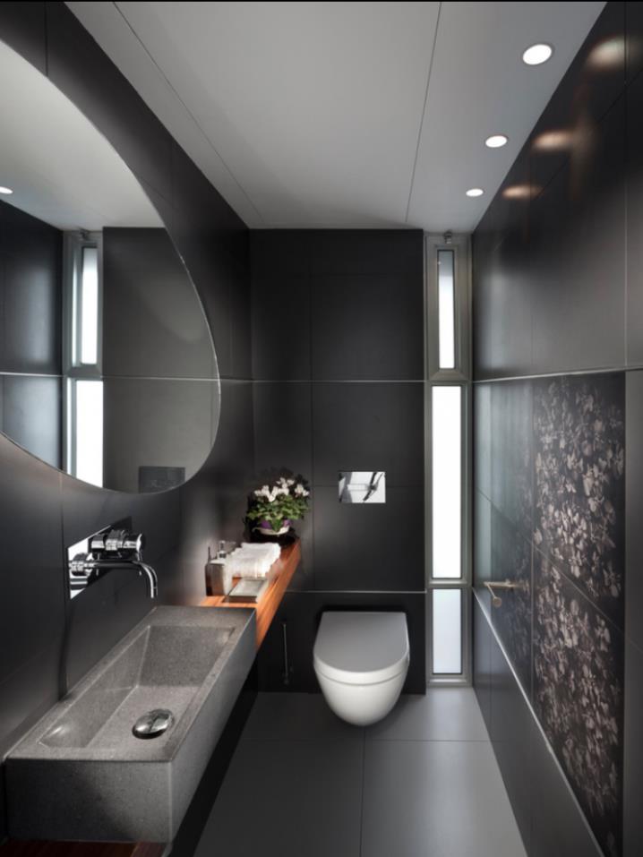 16 Half Bathrooms That Are Both Stylish And Functional