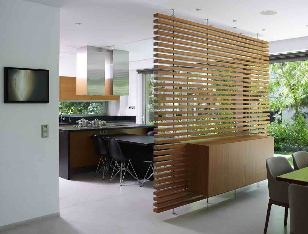 Wood Slat Room Dividers To Add Warmth To Your Home