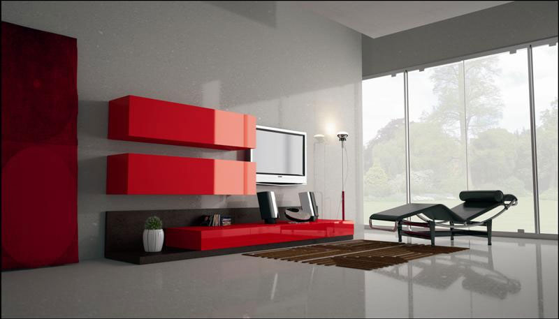 colorful wall units 
