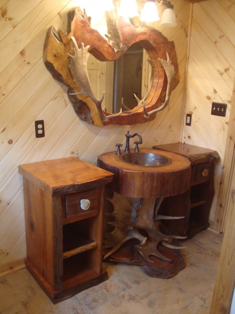 WOW! 12 Tree Stump Vanities You Must See