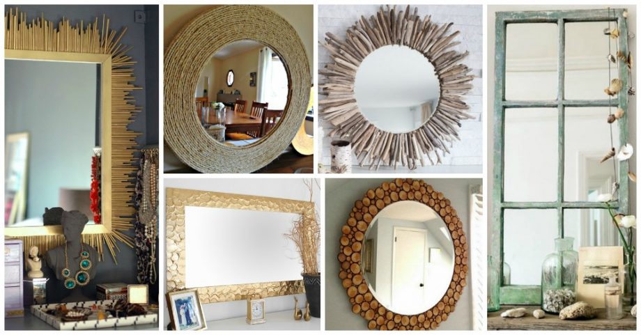 10 Impressive Ways to Embellish the Old Mirror Frame