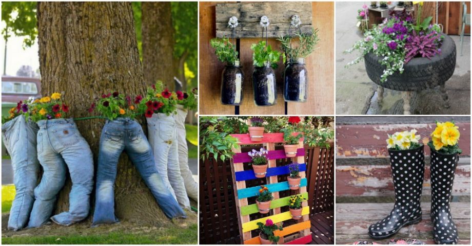 30 Amazing DIY Planters You Can Make Out Of Old Stuff
