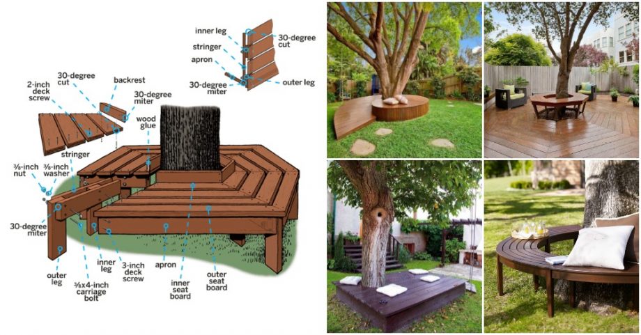 How To Build A Bench Around The Tree In Your Yard