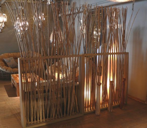 Bamboo Room Dividers For A Warm Look Of Your Home