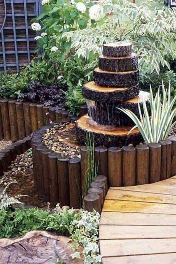 wooden fountains 
