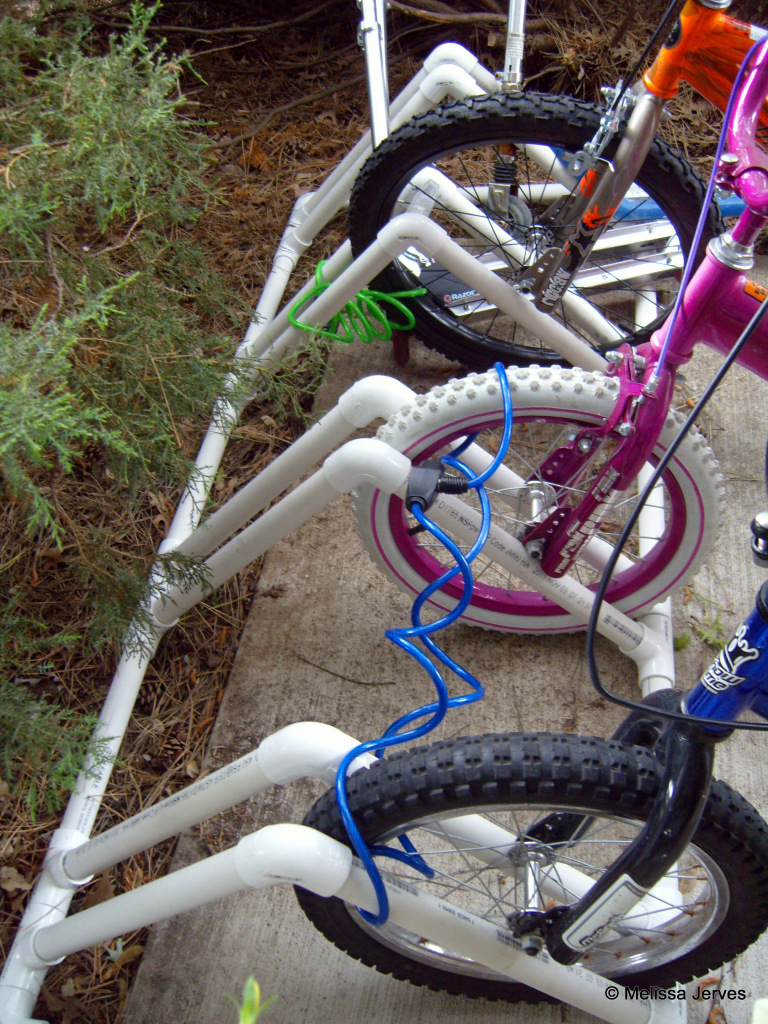 pvc pipe bike stand