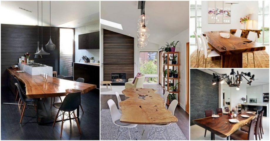 16 Wood Slab Dining Tables That Steal The Show