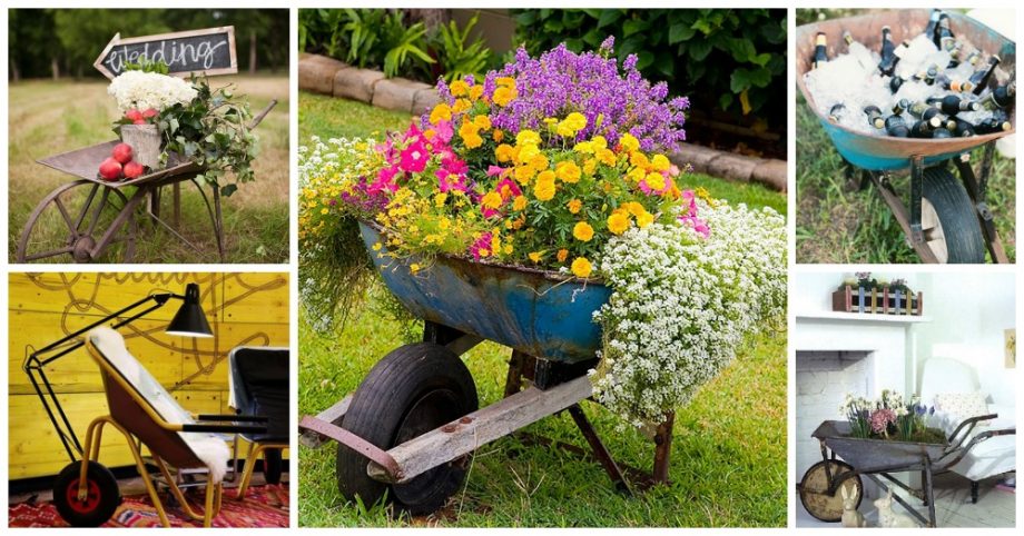 15 Cool Ways To Repurpose Wheelbarrows That Will Blow Your Mind