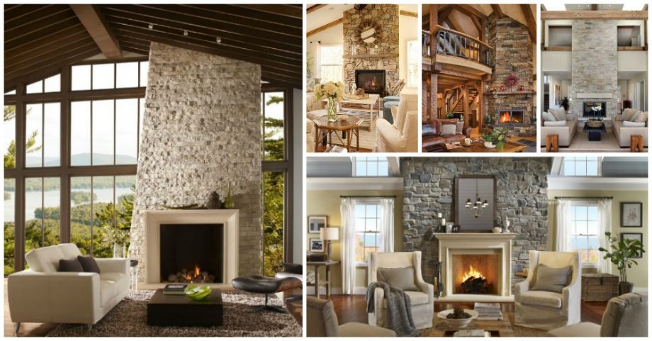 10 Stone Fireplace Wall Interior Designs You Need to Check