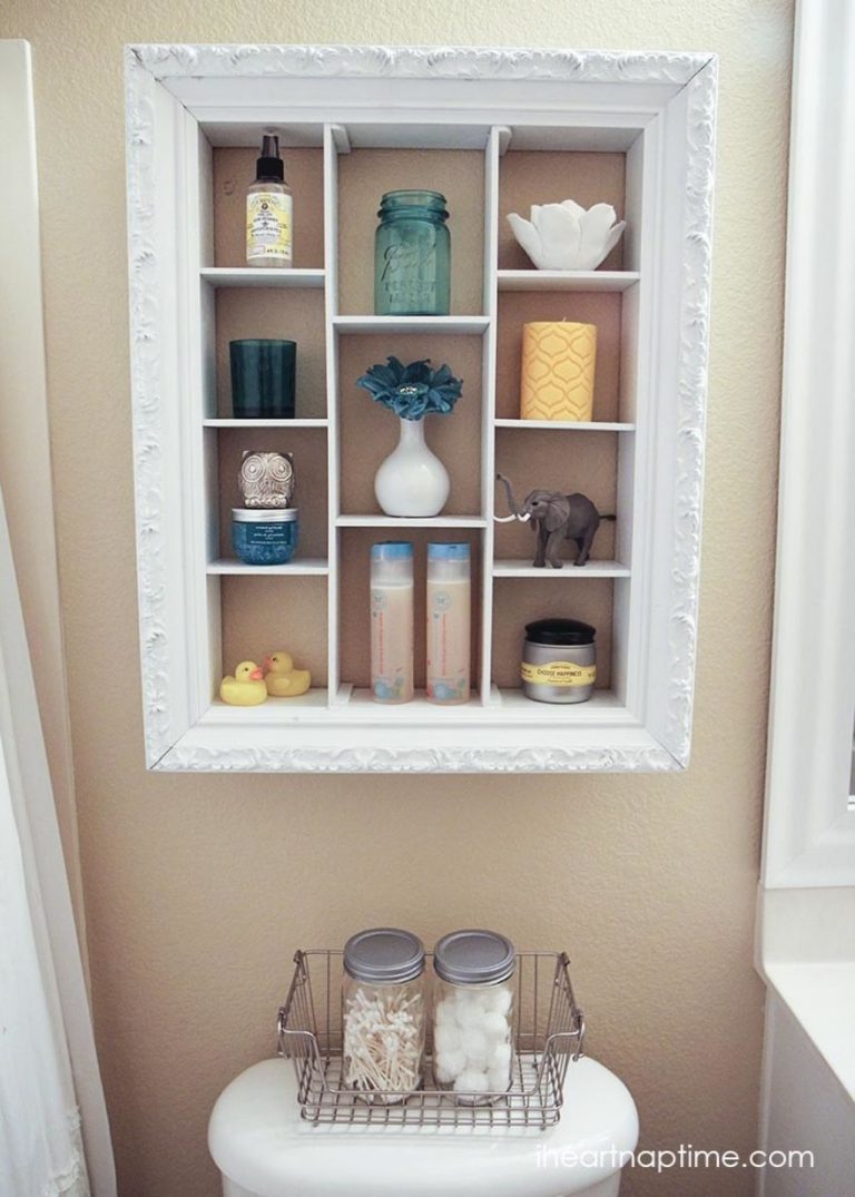 small bathroom shelf ideas