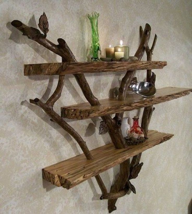 driftwood shelves 