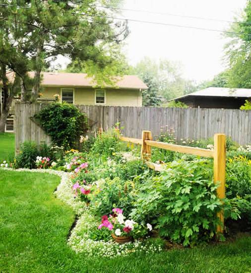 invisible flower bed edging 