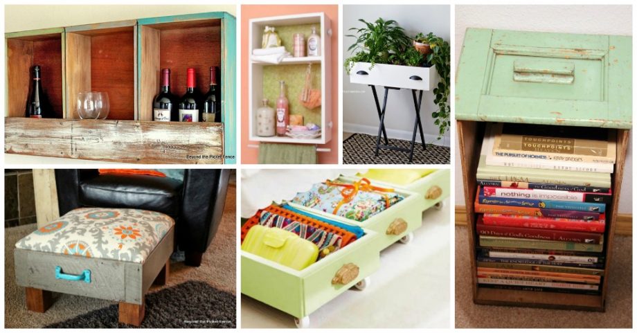 Fantastic Ideas to Reuse Your Old Drawers