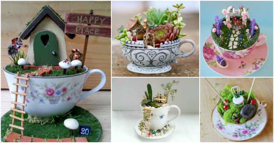 Lovely Tea Cup Fairy Gardens That Are Worth Sharing