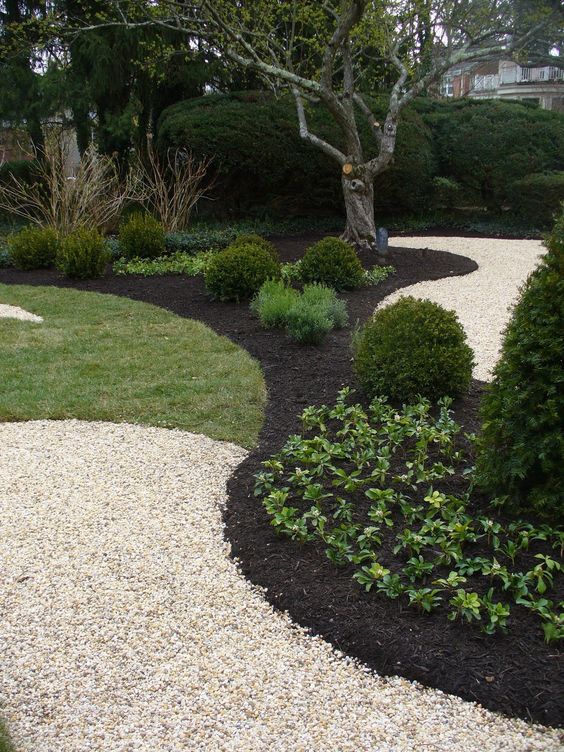 Black Mulch Flower Bed Ideas Stunning Black Mulch Landscaping Ideas