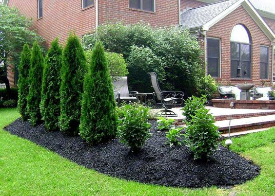 Stunning Black Mulch Landscaping Ideas You Must See - Page 2 of 2