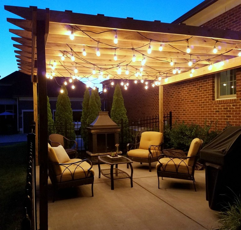 Pergola String Lights Set A Romantic Mood In Your Backyard Page 2 of 2