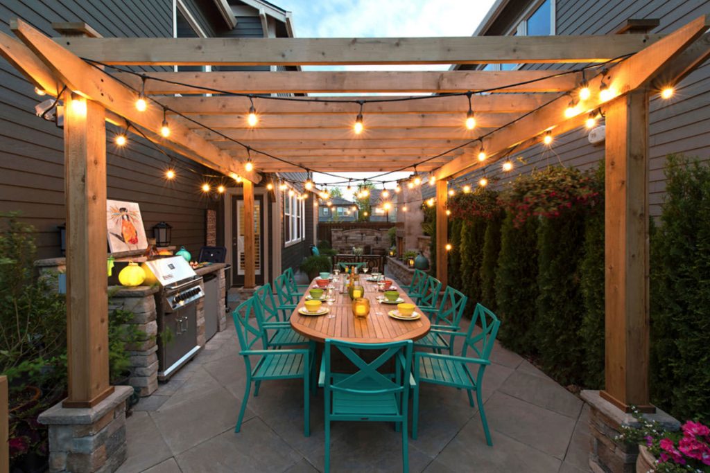 pergola lighting ideas string lights 1024x683