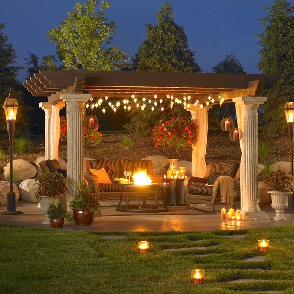 Pergola String Lights Set A Romantic Mood In Your Backyard Page 2 of 2