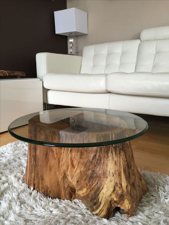 50+ tree trunk coffee table for sale Tree trunk decor table ...